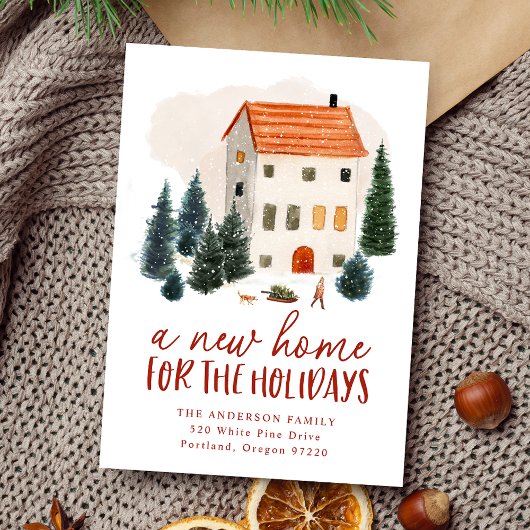 Faire-part Nouvelle maison pour les vacances déménager