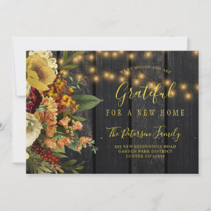 Faire-part Nouvelle maison pour les vacances Thanksgiving dém