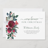 Faire-part Nouvelle maison pour Noël déménager (Devant)