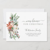 Faire-part Nouvelle maison pour Noël déménager (Devant)