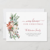 Faire-part Nouvelle maison pour Noël déménager (Devant)