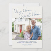 Faire-part Nouvelle maison Sweet Home Script Décontracté Phot (Devant)
