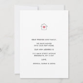 Faire-part Nouvelle maison tendance Changement d'adresse Mais (Dos)