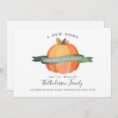 Faire-part Nouvelle Maison Thanksgiving Citrouille Moved Holi (Devant / Derrière)