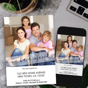 Faire-part Nouvelle Photo Accueil Nous Avons Déplacé Élégant 