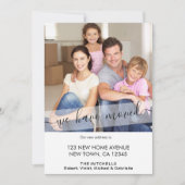 Faire-part Nouvelle Photo Accueil Nous Avons Déplacé Élégant (Devant)