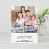 Faire-part Nouvelle Photo Accueil Nous Avons Déplacé Élégant (Debout devant)