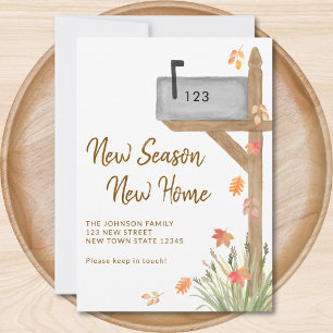 Faire-part Nouvelle saison Nouvelle maison Automne Automne Bo