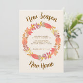 Faire-part Nouvelle saison Nouvelle maison Automne Moving (Debout devant)