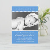 Faire-part Nouvelles annonces florissantes pour bébés (Royal  (Debout devant)