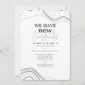 Faire-part Nouvelles coordonnées modernes Gray Moving (Devant)