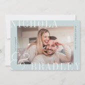 Faire-part Nouvelles Joyeuses | Annonce de Fiançailles Photo (Devant)