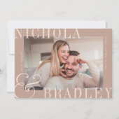 Faire-part Nouvelles Joyeuses | Annonce de Fiançailles Photo (Devant)