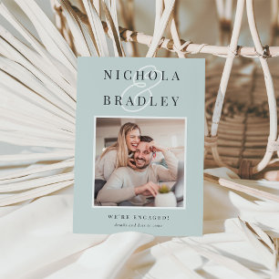 Faire-part Nouvelles joyeuses   Annonce de fiançailles photo