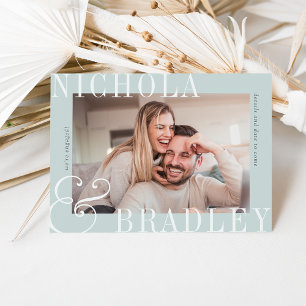 Faire-part Nouvelles Joyeuses   Annonce de Fiançailles Photo