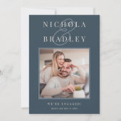 Faire-part Nouvelles Joyeuses | Annonce de Fiançailles Photo (Devant)