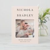 Faire-part Nouvelles Joyeuses | Fiançailles photo (Debout devant)