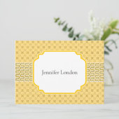 Faire-part Nouvelles notifications d'adresse Motif égyptien d (Debout devant)