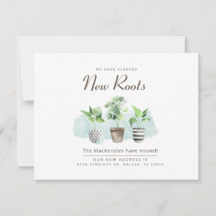 Faire-part Nouvelles Racines Déplacement d'un nouveau Faire-p