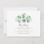 Faire-part Nouvelles Racines Déplacement d'un nouveau Faire-p (Dos)