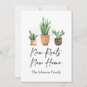 Faire-part Nouvelles Racines Nous avons déménagé Nouvelle Mai (Devant)