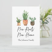 Faire-part Nouvelles Racines Nous avons déménagé Nouvelle Mai (Debout devant)