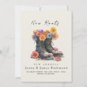 Faire-part Nouvelles Racines - Nouvelle Adresse I Chaussures  (Devant)