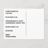 Faire-part Nuances de brun, carte postale rustique "JE ME SUI (Dos)