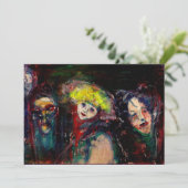 Faire-part NUIT DE CARNAVAL À VENISE Mascarade Vénitienne Mas (Debout devant)