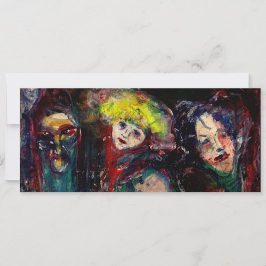 Faire-part NUIT DE CARNAVAL À VENISE Mascarade Vénitienne Mas (Devant)