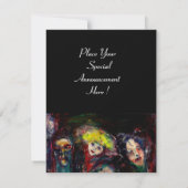 Faire-part NUIT DE CARNAVAL À VENISE Mascarade Vénitienne Mas (Dos)