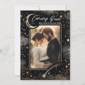 Faire-part Nuit étoilée céleste Prochainement Grossesse Photo (Devant)