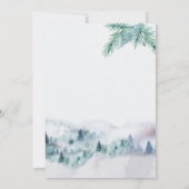 Faire-part Nuit silencieuse Nouvelle maison Aquarelle Forêt M (Dos)