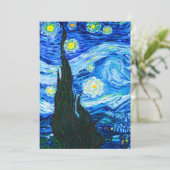 Faire-part Nuit Van Gogh Starry (Debout devant)