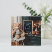 Faire-part numérique neutre de grossesse (Debout devant)