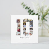 Faire-part Numéro 10 Collage photo (Debout devant)