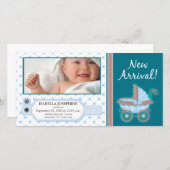 Faire-part Numéro d'hôpital {TBA} Numéro d'étiquette Faire-pa (Devant / Derrière)