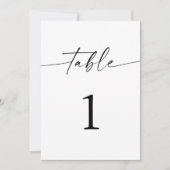 Faire-part Numéros minimalistes des Mariages Boho (Devant)