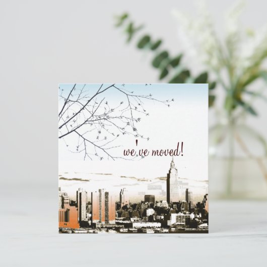 Faire-part NYC/tours jumelles skyline/faire-part mobile (Debout devant)