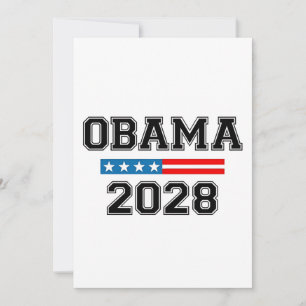 Faire-part Obama 2028 Démocratie Election USA