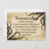 Faire-part Octopus vintage (Devant)