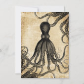 Faire-part Octopus vintage (Dos)