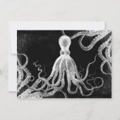 Faire-part Octopus vintage foncé (Dos)