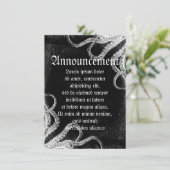 Faire-part Octopus vintage foncé (Debout devant)