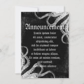 Faire-part Octopus vintage foncé (Devant)