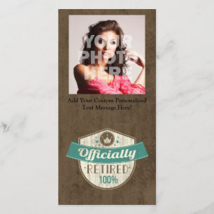 Faire-part Officiellement retiré, retraite de cru de 100 pour