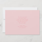 Faire-part Oh Baby Blush Rose Foil moderne Funky Fun Baby (Dos)