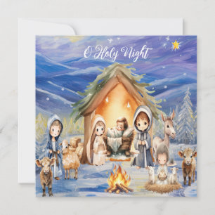 Faire-part Oh Holy Night Christmas Card