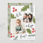 Faire-part Oh Quel Amusant Snapshot Berry Multi-Photo (Devant / Derrière)