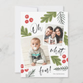 Faire-part Oh Quel Amusant Snapshot Berry Multi-Photo (Devant)